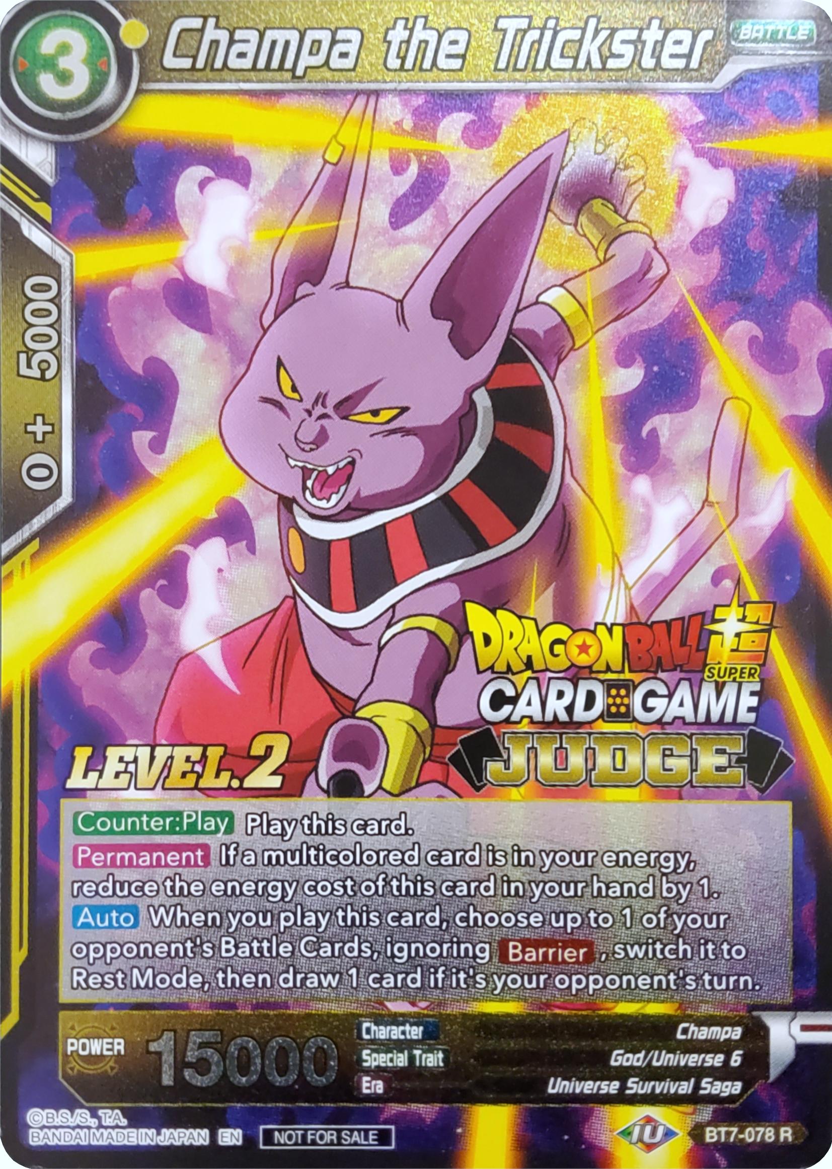 Champa the Trickster (Level 2) (BT7-078) [Judge Promotion Cards] | Enigma On Main