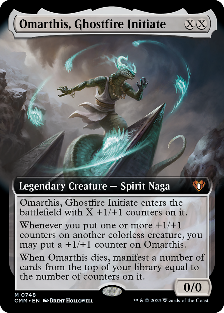 Omarthis, Ghostfire Initiate (Extended Art) [Commander Masters] | Enigma On Main