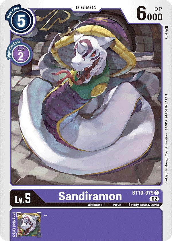 Sandiramon [BT10-079] [Xros Encounter] | Enigma On Main