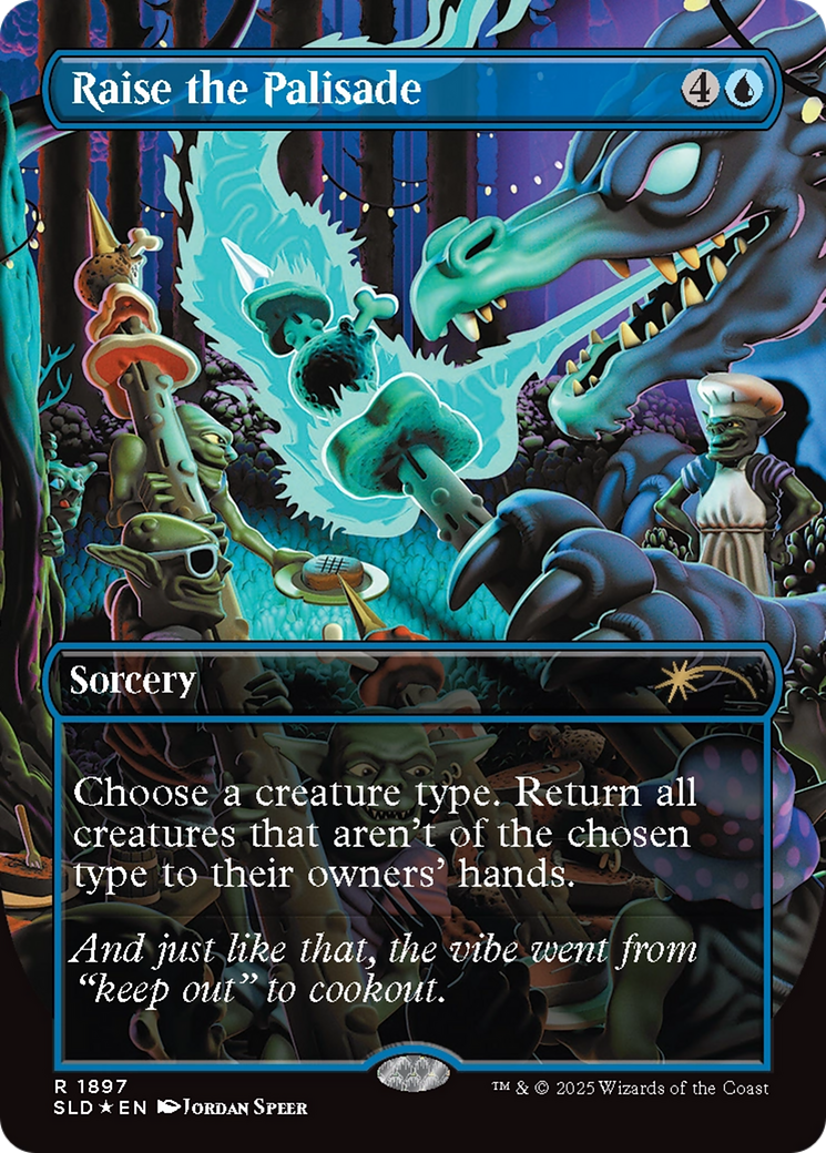 Raise the Palisade (Double Rainbow Foil) [Secret Lair Drop Series] | Enigma On Main