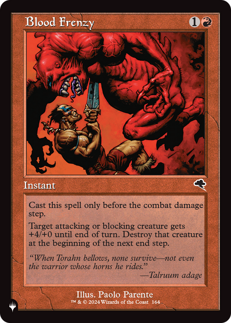 Blood Frenzy [The List Reprints] | Enigma On Main