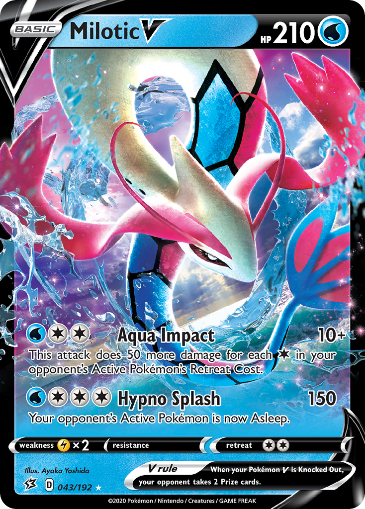 Milotic V (043/192) [Sword & Shield: Rebel Clash] | Enigma On Main