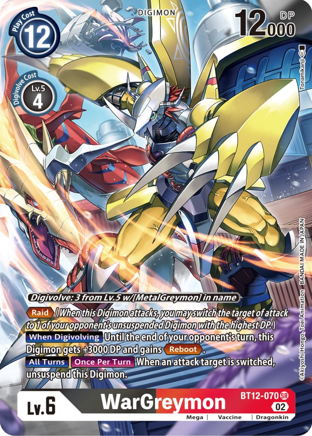 WarGreymon [BT12-070] (Alternate Art) [Across Time] | Enigma On Main