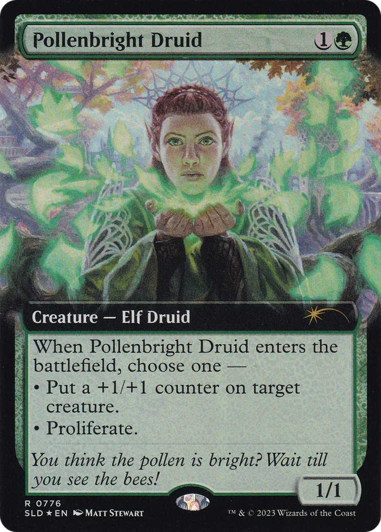 Pollenbright Druid (Extended Art) [Secret Lair Drop Series] | Enigma On Main