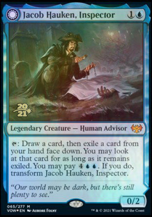 Jacob Hauken, Inspector // Hauken's Insight [Innistrad: Crimson Vow Prerelease Promos] | Enigma On Main