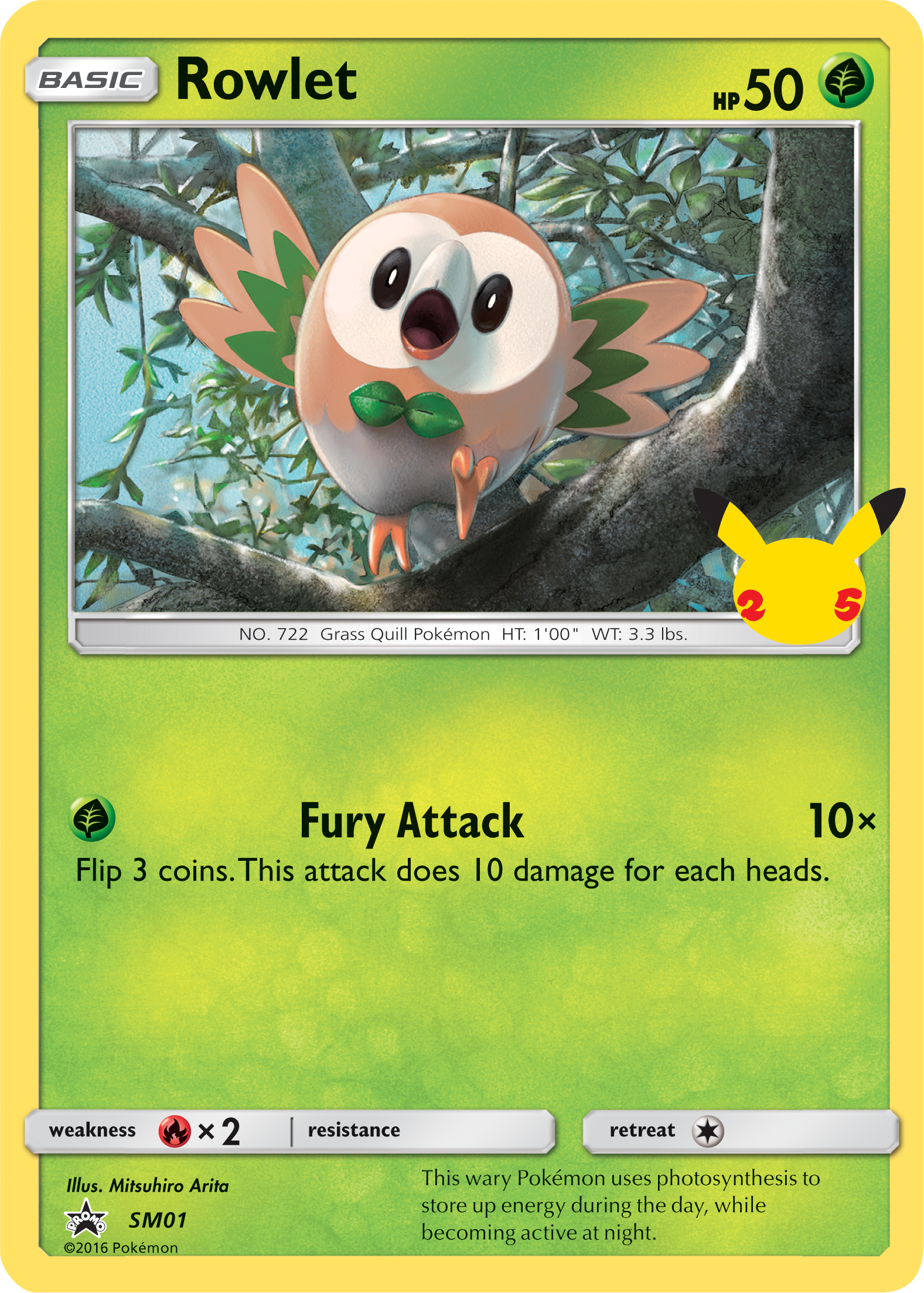 Rowlet (SM01) (Jumbo Card) [First Partner Pack] | Enigma On Main