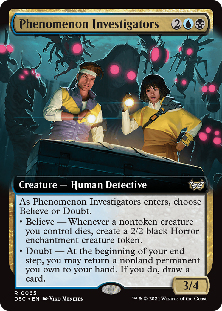 Phenomenon Investigators (Extended Art) [Duskmourn: House of Horror Commander] | Enigma On Main