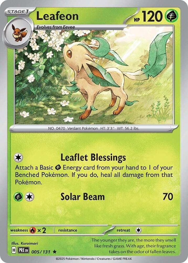 Leafeon (005/131) [Scarlet & Violet: Prismatic Evolutions] | Enigma On Main