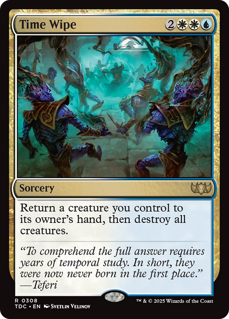 Time Wipe [Tarkir: Dragonstorm Commander] | Enigma On Main