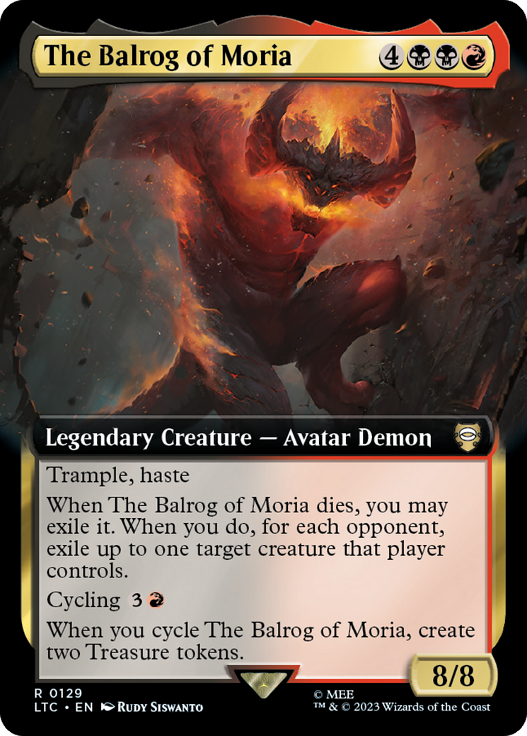 The Balrog of Moria (Extended Art) [The Lord of the Rings: Tales of Middle-Earth Commander] | Enigma On Main