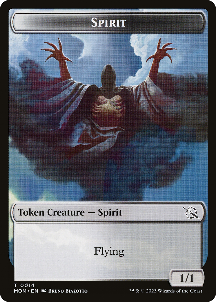 Phyrexian Myr // Spirit (14) Double-Sided Token [March of the Machine Tokens] | Enigma On Main