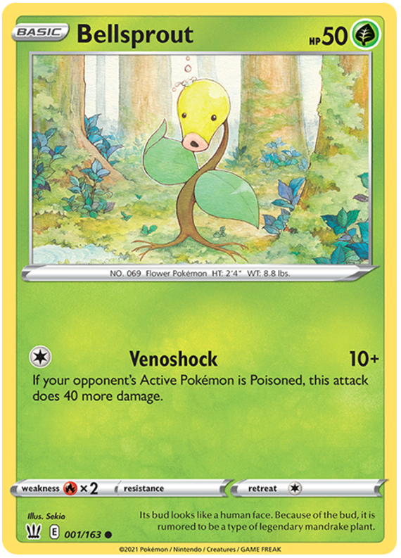 Bellsprout (001/163) [Sword & Shield: Battle Styles] | Enigma On Main