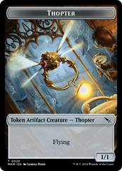 Thopter (0020) // Merfolk Double-Sided Token [Murders at Karlov Manor Tokens] | Enigma On Main