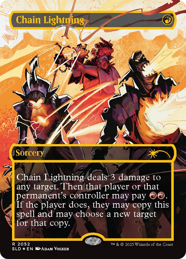 Chain Lightning (2047) (Raised Foil) [Secret Lair Drop Series] | Enigma On Main