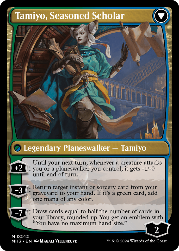 Tamiyo, Inquisitive Student // Tamiyo, Seasoned Scholar [Modern Horizons 3] | Enigma On Main