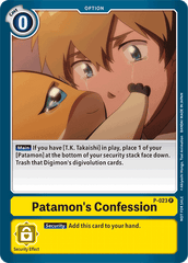 Patamon's Confession [P-023] [Promotional Cards] | Enigma On Main