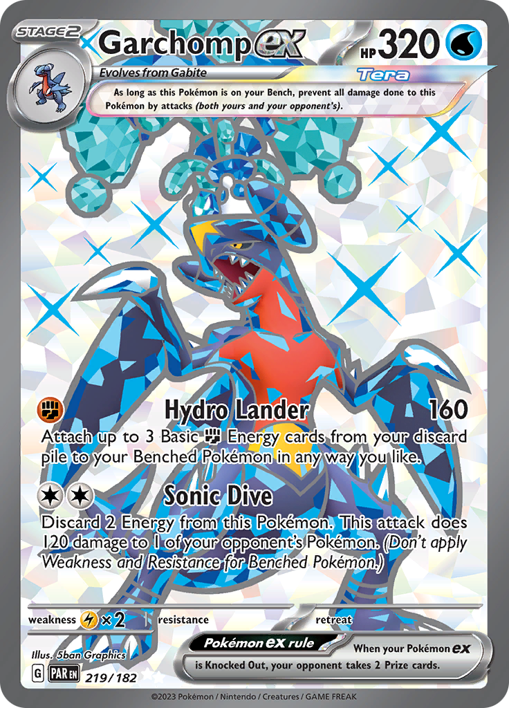 Garchomp ex (219/182) [Scarlet & Violet: Paradox Rift] | Enigma On Main