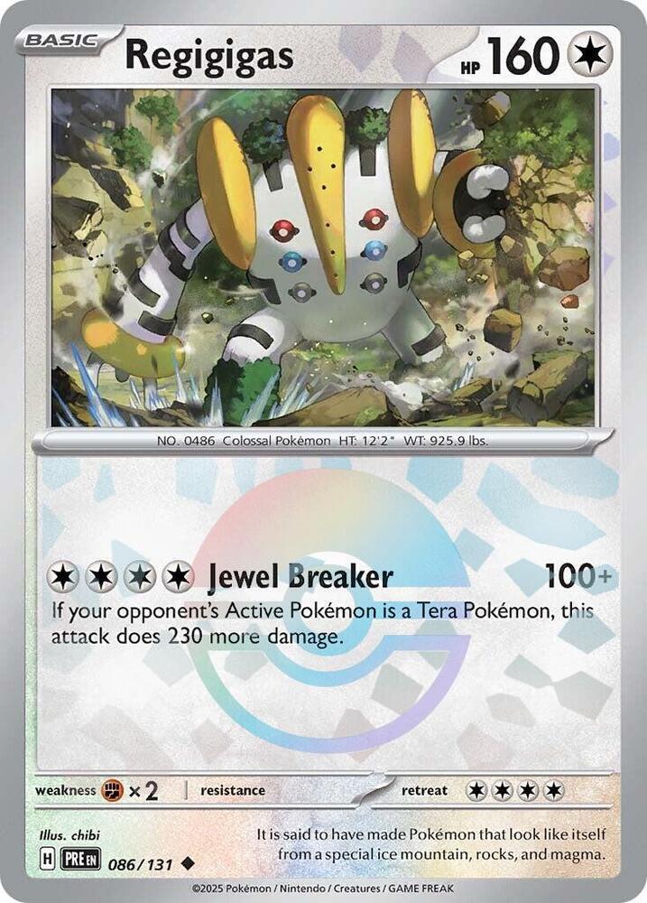 Regigigas (086/131) (Poke Ball Pattern) [Scarlet & Violet: Prismatic Evolutions] | Enigma On Main