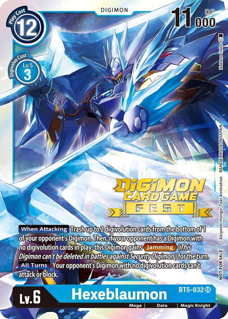 Hexeblaumon [BT5-032] (Digimon Card Game Fest 2022) [Battle of Omni Promos] | Enigma On Main