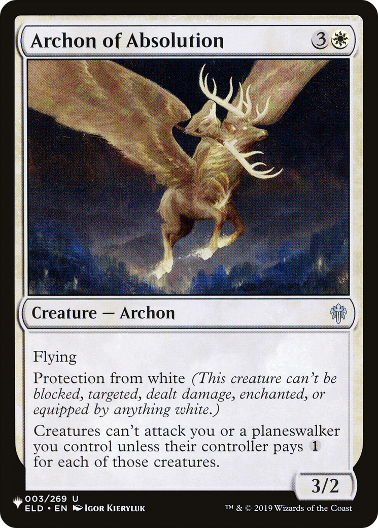 Archon of Absolution [The List Reprints] | Enigma On Main