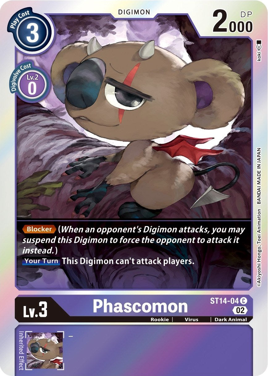 Phascomon [ST14-04] [Starter Deck: Beelzemon Advanced Deck Set] | Enigma On Main