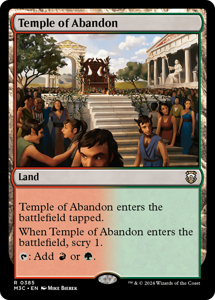 Temple of Abandon (Ripple Foil) [Modern Horizons 3 Commander] | Enigma On Main