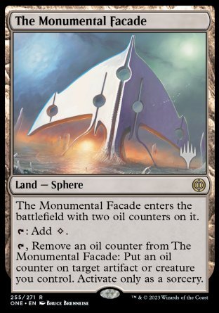 The Monumental Facade (Promo Pack) [Phyrexia: All Will Be One Promos] | Enigma On Main