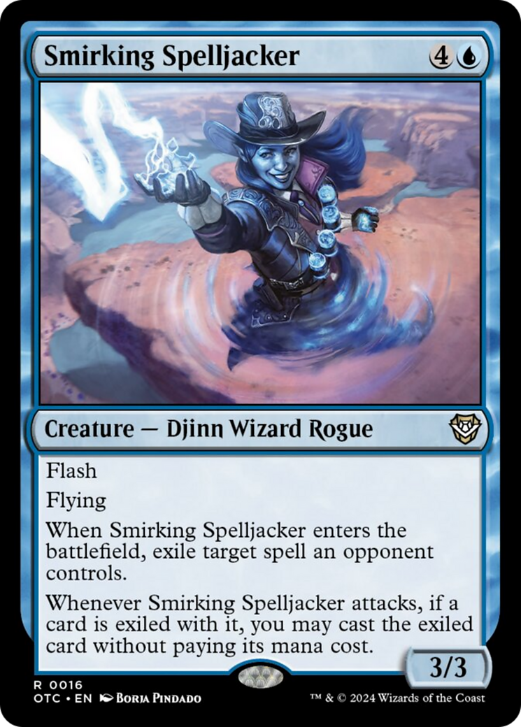 Smirking Spelljacker [Outlaws of Thunder Junction Commander] | Enigma On Main