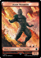 Alien Rhino // Alien Warrior Double-Sided Token [Doctor Who Tokens] | Enigma On Main