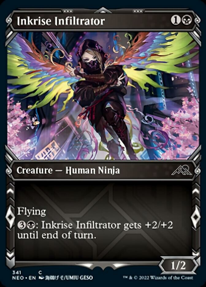 Inkrise Infiltrator (Showcase Ninja) [Kamigawa: Neon Dynasty] | Enigma On Main