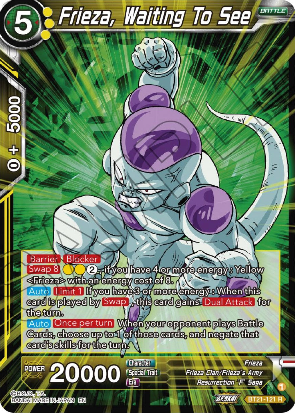 Frieza, Waiting To See (BT21-121) [Wild Resurgence] | Enigma On Main