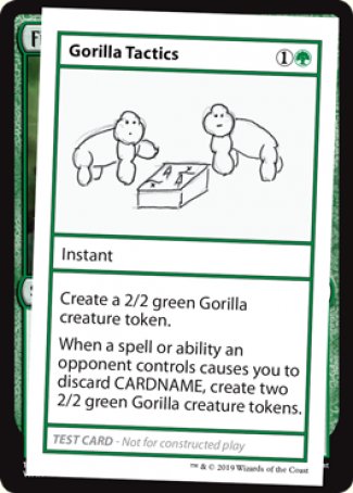 Gorilla Tactics (2021 Edition) [Mystery Booster Playtest Cards] | Enigma On Main