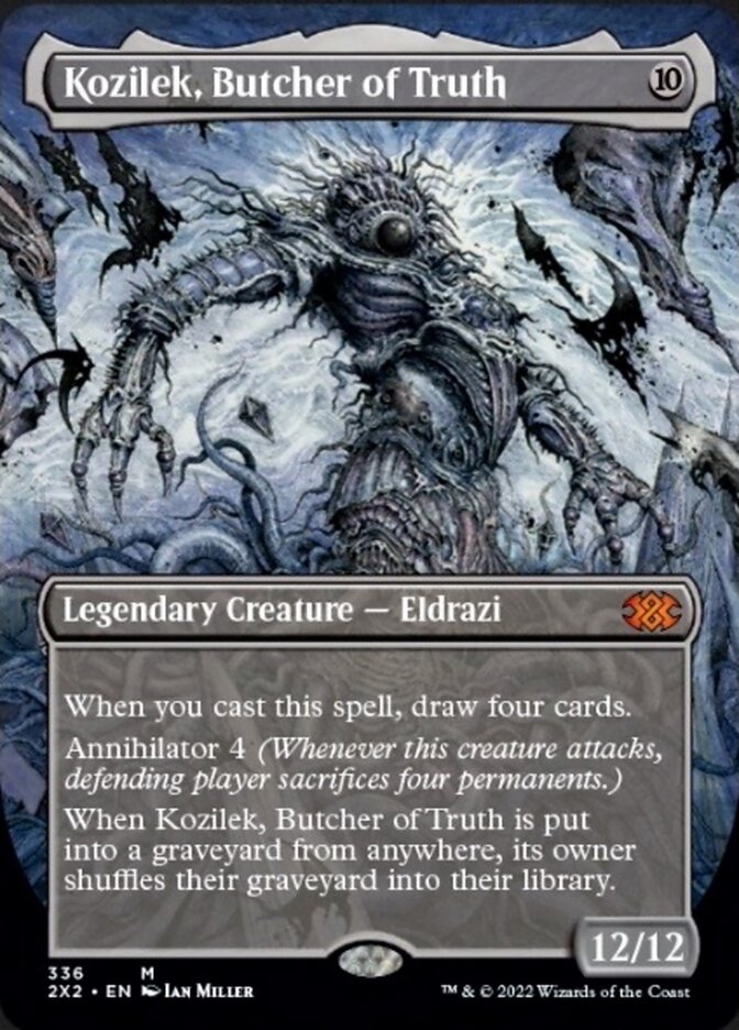 Kozilek, Butcher of Truth (Borderless Alternate Art) [Double Masters 2022] | Enigma On Main