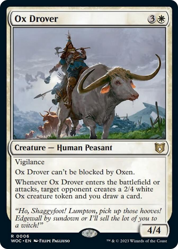 Ox Drover [Wilds of Eldraine Commander] | Enigma On Main