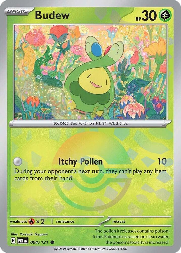 Budew (004/131) (Poke Ball Pattern) [Scarlet & Violet: Prismatic Evolutions] | Enigma On Main