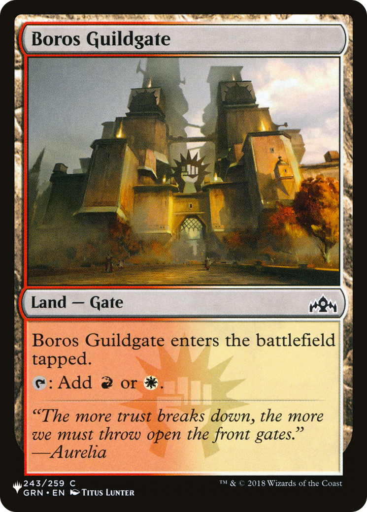 Boros Guildgate [The List] | Enigma On Main