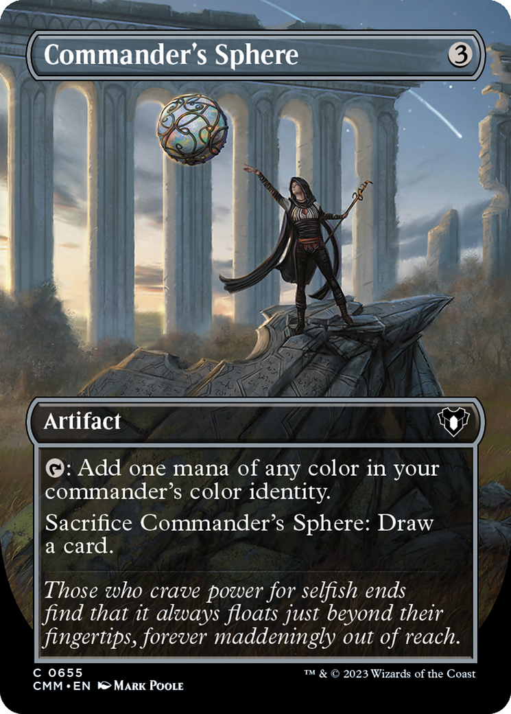 Commander's Sphere (Borderless Alternate Art) [Commander Masters] | Enigma On Main