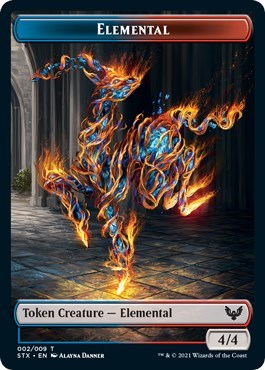 Elemental // Pest Double-Sided Token [Strixhaven: School of Mages Tokens] | Enigma On Main