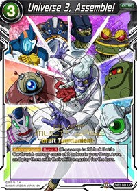 Universe 3, Assemble! (Divine Multiverse Draft Tournament) (DB2-161) [Tournament Promotion Cards] | Enigma On Main