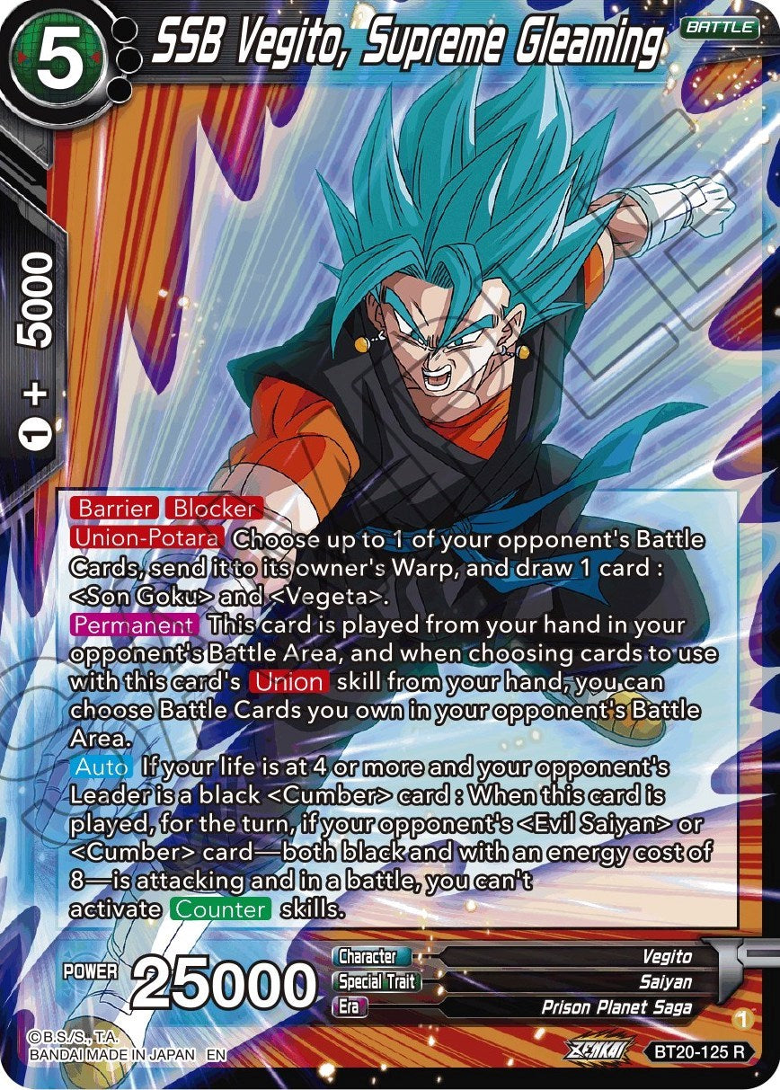 SSB Vegito, Supreme Gleaming (BT20-125) [Power Absorbed] | Enigma On Main