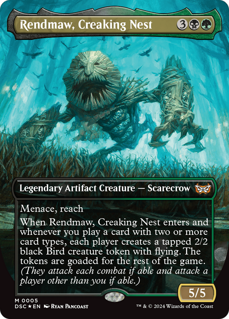 Rendmaw, Creaking Nest (Borderless) [Duskmourn: House of Horror Commander] | Enigma On Main