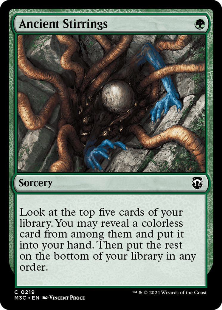 Ancient Stirrings (Ripple Foil) [Modern Horizons 3 Commander] | Enigma On Main