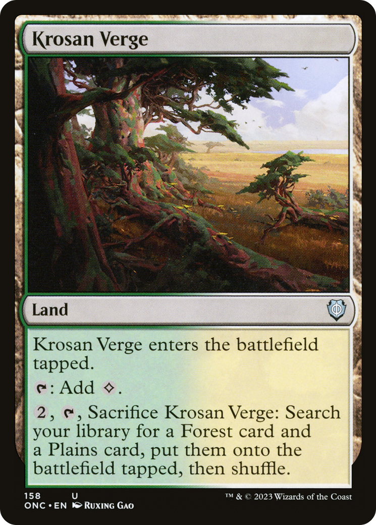 Krosan Verge [Phyrexia: All Will Be One Commander] | Enigma On Main