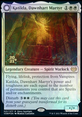 Katilda, Dawnhart Martyr // Katilda's Rising Dawn [Innistrad: Crimson Vow Prerelease Promos] | Enigma On Main