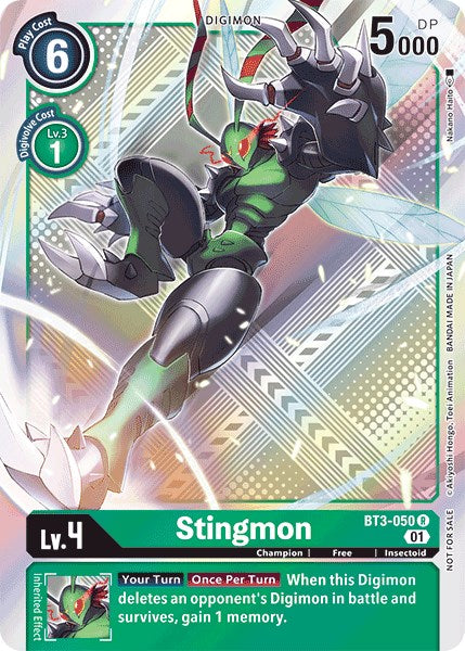 Stingmon [BT3-050] (Official Tournament Pack Vol.4) [Release Special Booster Promos] | Enigma On Main