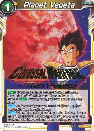 Planet Vegeta (Titan Player Stamped) (BT3-105) [Tournament Promotion Cards] | Enigma On Main