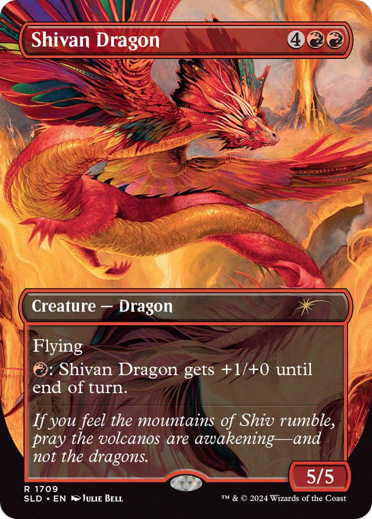 Shivan Dragon (Rainbow Foil) [Secret Lair Drop Series] | Enigma On Main