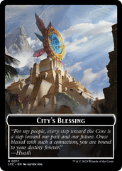 City's Blessing // Vampire (0004) Double-Sided Token [The Lost Caverns of Ixalan Commander Tokens] | Enigma On Main