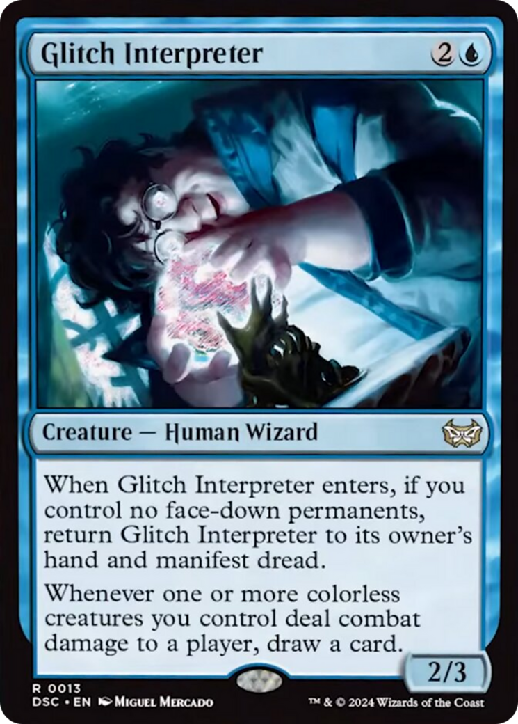 Glitch Interpreter (Extended Art) [Duskmourn: House of Horror Commander] | Enigma On Main