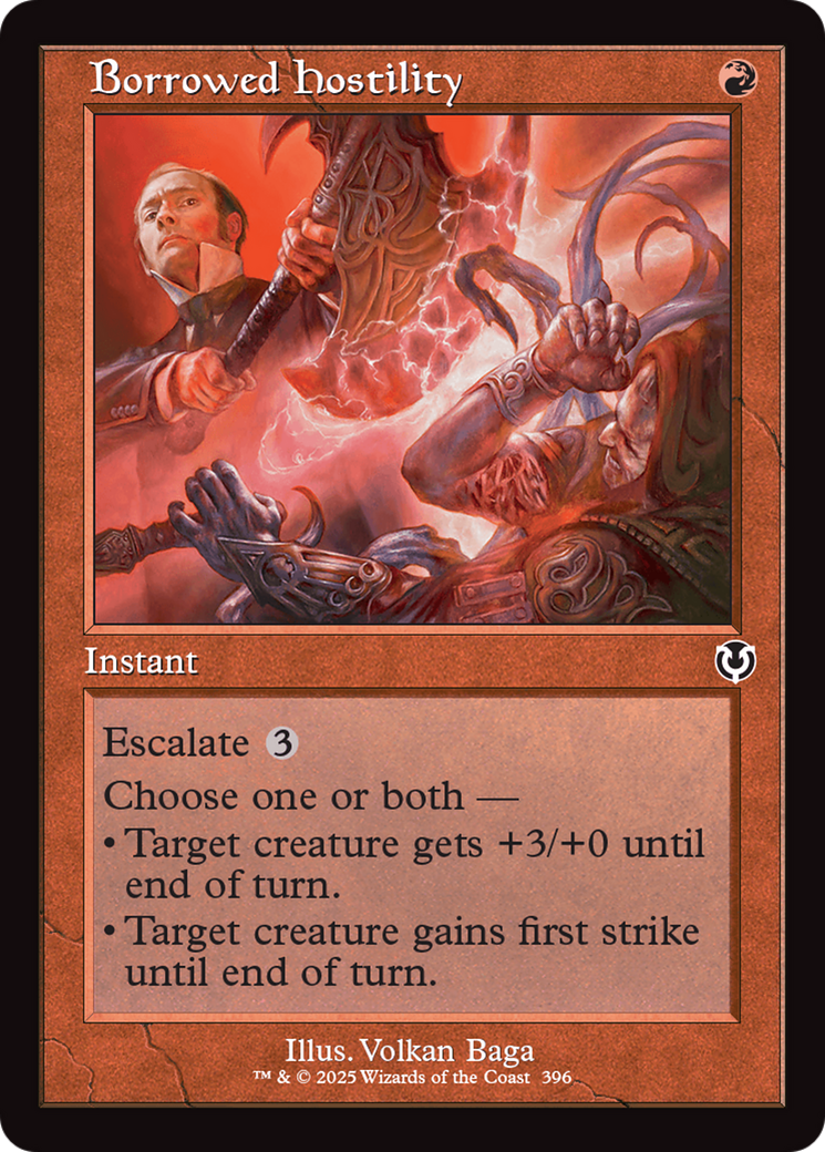 Borrowed Hostility (Retro Frame) [Innistrad Remastered] | Enigma On Main